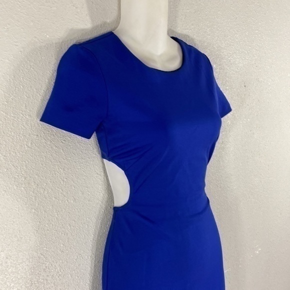 Space Style Concept blue cutout back bodycon dress - Picture 5 of 9